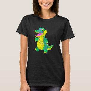 Celebrate Madri Gras Alligator Beads Festival Men T-Shirt