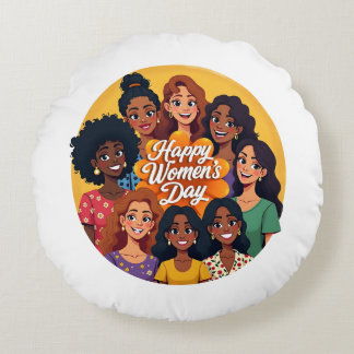 Celebrate March 8 International Women’s Day with b Round Pillow