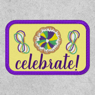 Celebrate Mardi Gras Carnival Party King Cake Patch