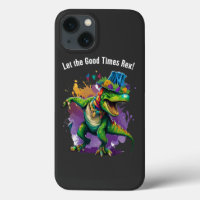 Celebrate Mardi Gras with Dancing T Rex Dinosaur