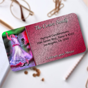 Celebrate Mexico Mexican Dancer 0175 Address Label