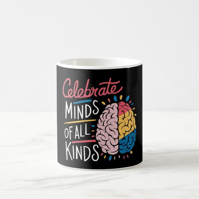 Celebrate Minds of All Kinds Autism Awareness Coffee Mug (Center)