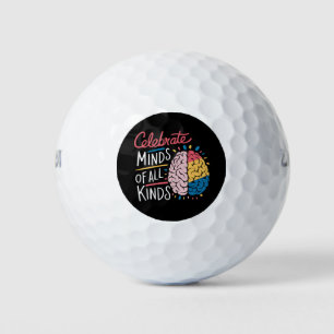 Celebrate Minds of All Kinds Autism Awareness Golf Balls