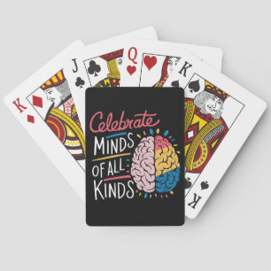 Celebrate Minds of All Kinds Autism Awareness Poker Cards