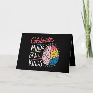 Celebrate Minds of All Kinds Autism Awareness Thank You Card