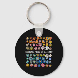 Celebrate Minds Of All Kinds Keychain