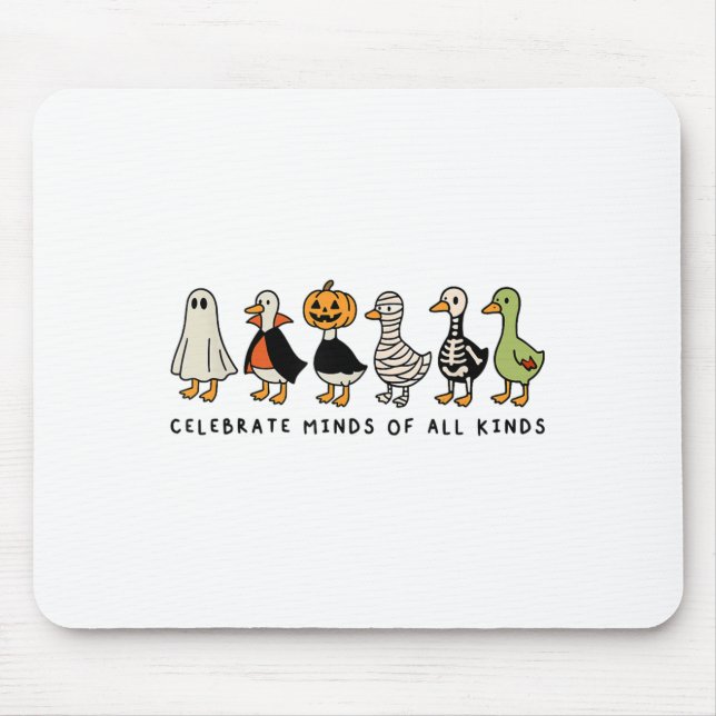 Celebrate Minds Of All Kinds Mental Health Autism  Mouse Pad (Front)
