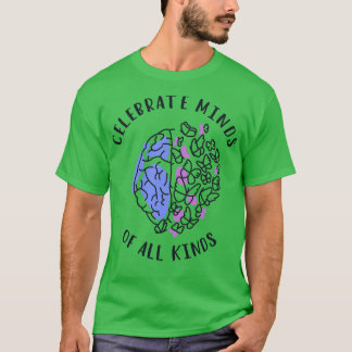Celebrate Minds Of All Kinds V T-Shirt