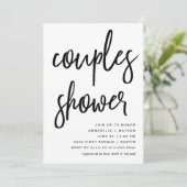 Celebrate | Modern Typography Couples Shower Invitation (Standing Front)