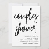 Celebrate | Modern Typography Couples Shower Invitation (Front)