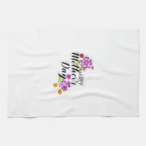 Celebrate Mom  Joy Happy Mothers Day Collection Kitchen Towel