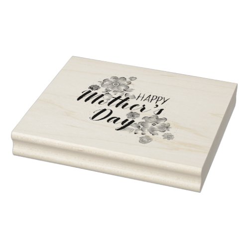 Celebrate Mom  Joy Happy Mothers Day Collection Rubber Stamp
