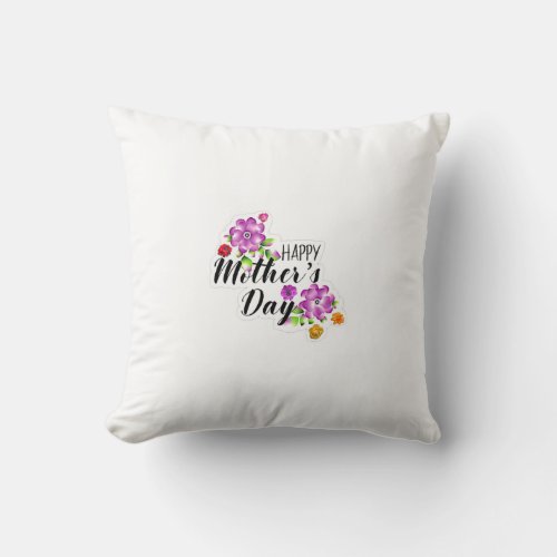 Celebrate Mom  Joy Happy Mothers Day Collection Throw Pillow