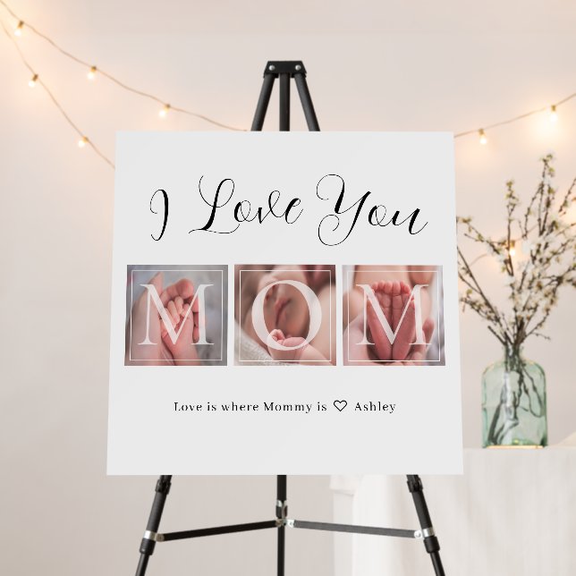 Celebrate Mom Photo Collage Foam Board (In Situ (Stand))