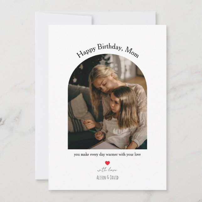 Celebrate Mom with a warm, heartfelt birthday card (Front)