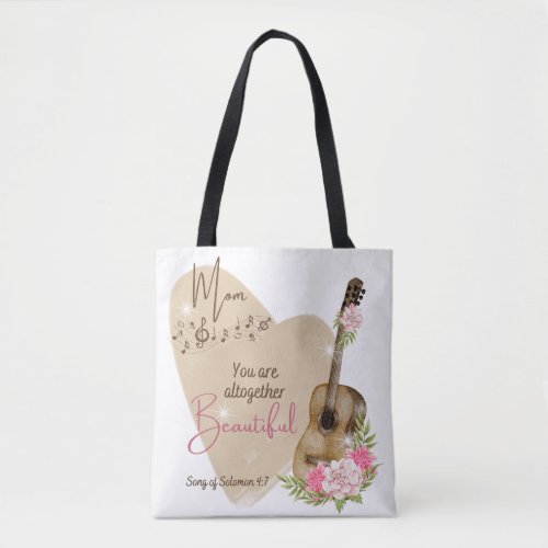 Celebrate Moms Beauty with Song of Solomon 47 Tote Bag