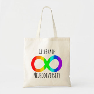 Celebrate Neurodiversity Autism Acceptance Rainbow Tote Bag