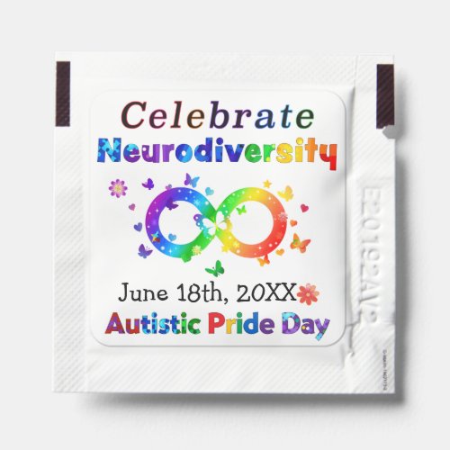 Celebrate Neurodiversity Autistic Pride Day Hand Sanitizer Packet