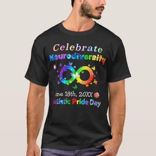 Celebrate Neurodiversity Autistic Pride Day T_Shirt