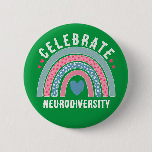 celebrate neurodiversity awareness health button