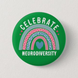 celebrate neurodiversity awareness health button