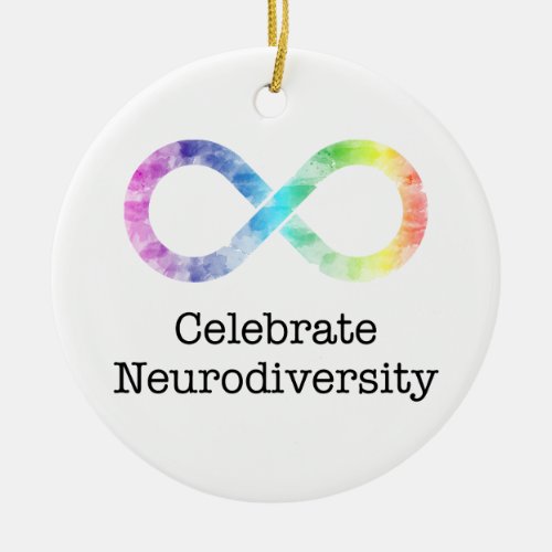Celebrate Neurodiversity Ceramic Ornament