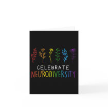 Celebrate Neurodiversity Mental Health Autism Awar Card