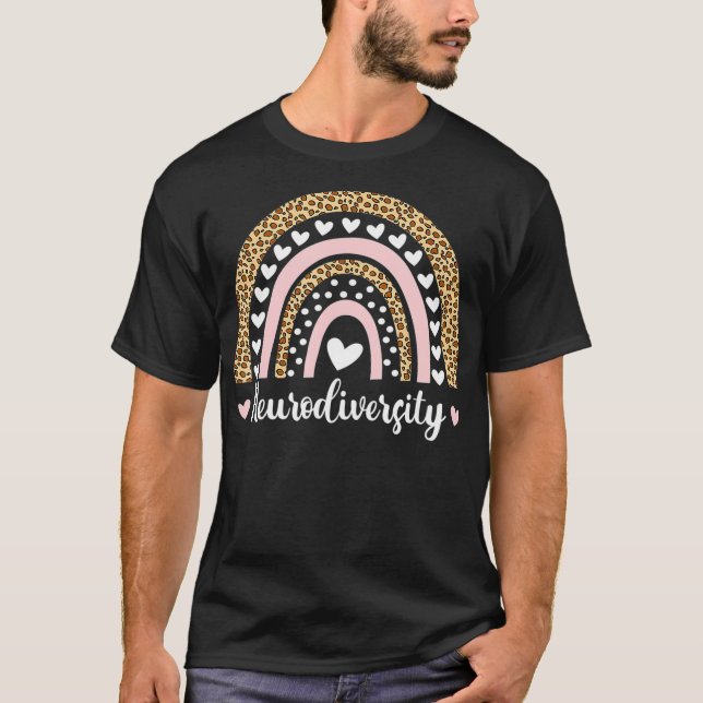 Celebrate Neurodiversity Mental Health Autism Awar T-Shirt (Front)