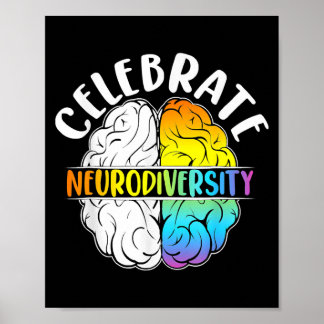 Celebrate Neurodiversity Mental Health Autism Poster