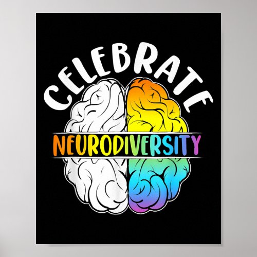 Celebrate Neurodiversity Mental Health Autism Poster