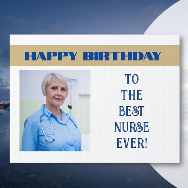 Celebrate! Nurse's Birthday Photo Yard Sign (Creator Uploaded)