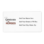 Celebrate Nurses T-shirts and Gifts Label