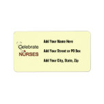 Celebrate Nurses T-shirts and Gifts Label