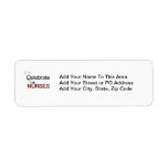 Celebrate Nurses T-shirts and Gifts Label