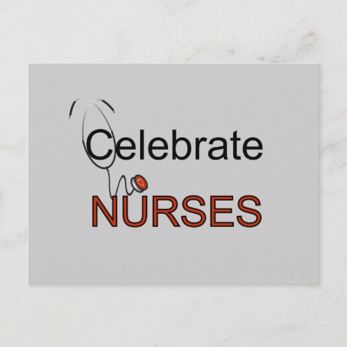 Celebrate Nurses T_shirts and Gifts Postcard