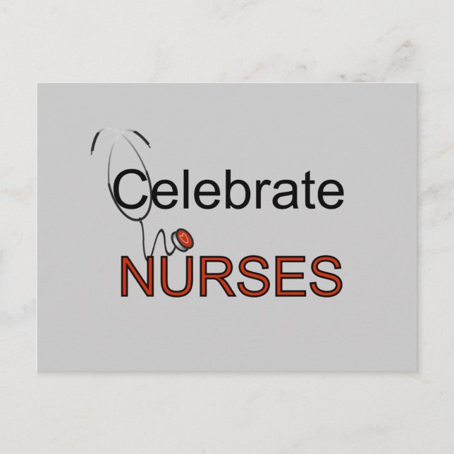 Celebrate Nurses T-shirts and Gifts Postcard (Front)