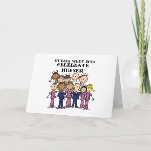 Celebrate Nurses Week 2023 Stick Figure Nurse Card