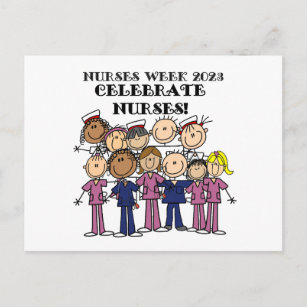 Celebrate Nurses Week 2023 Stick Figure Nurse Postcard