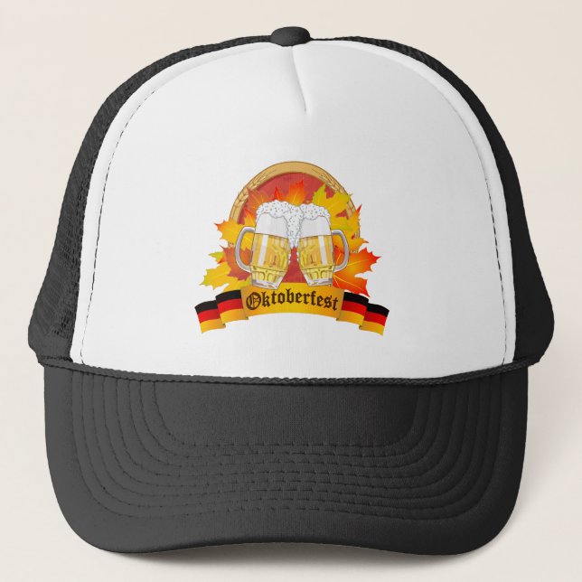 Celebrate Oktoberfest German Beer Festival Trucker Hat (Front)