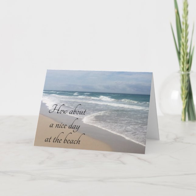 CELEBRATE OUR ANNIVERSARY AT THE BEACH CARD (Front)
