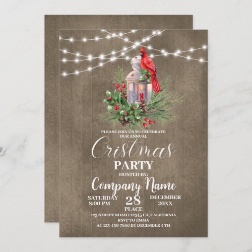 Celebrate our annual cristmas party with company invitation