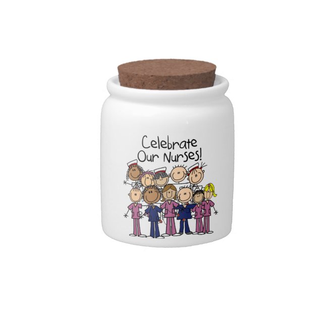Celebrate Our Nurses Candy Jar (Front)