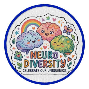 Celebrate our Uniqueness Neurodivergent Sticker Patch
