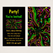 Celebrate Party Invite Cards (Front & Back)