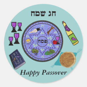 Celebrate Passover Classic Round Sticker