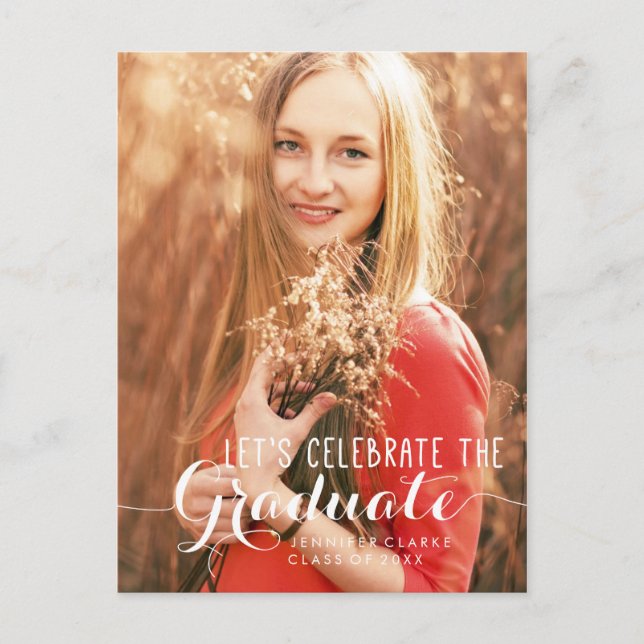 CELEBRATE PHOTO GRADUATION PARTY INVITATION (Front)