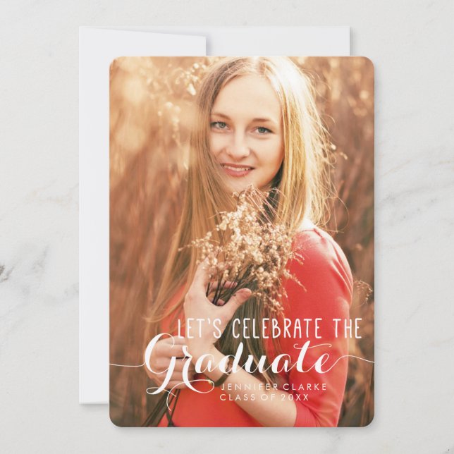 CELEBRATE PHOTO GRADUATION PARTY INVITATION (Front)