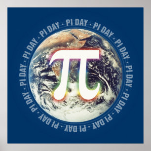Celebrate Pi Day on Earth Math Poster