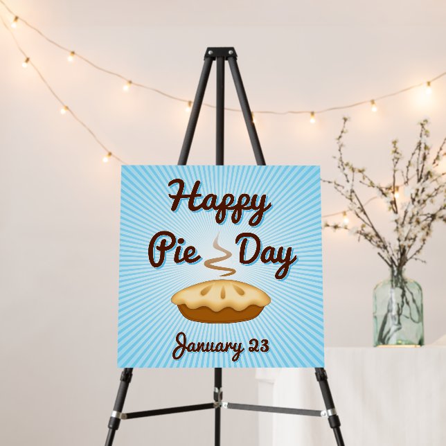 Celebrate Pie Day Poster, January 23, EAT PIE!  Foam Board (In Situ (Stand))
