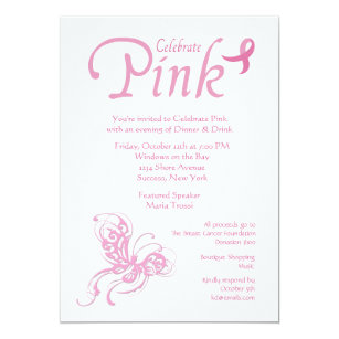 Breast Cancer Party Invitations 6